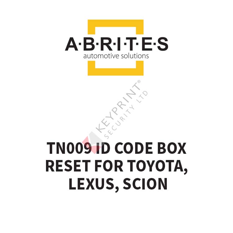 TN009 ID Code Box Reset for Toyota, Lexus, Scion