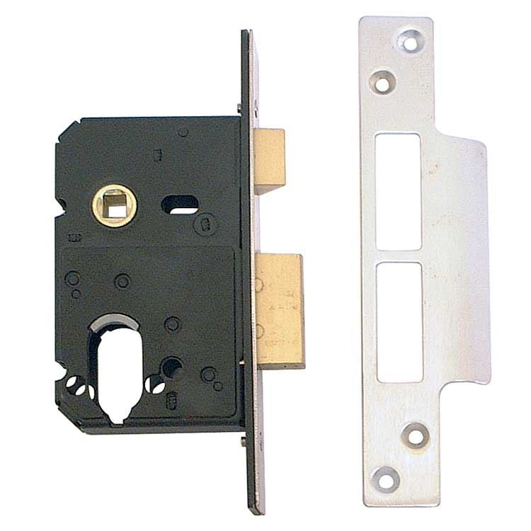 64mm Dual Profile Sash Lockcase With 45mm Backset - Polished Brass