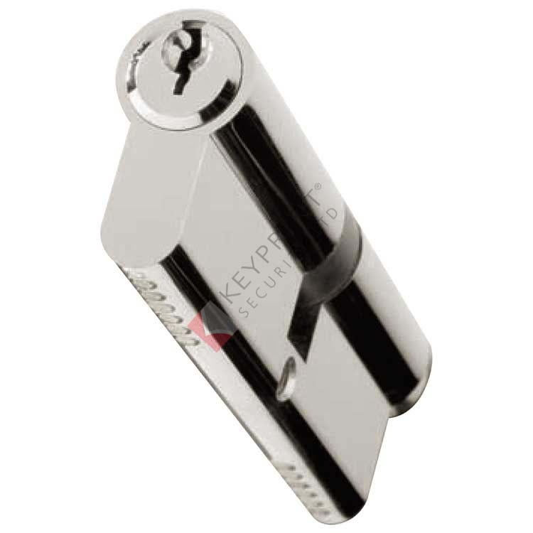 WKS CC Range Euro Double 70mm (35/35) Cylinder - Bright Chrome