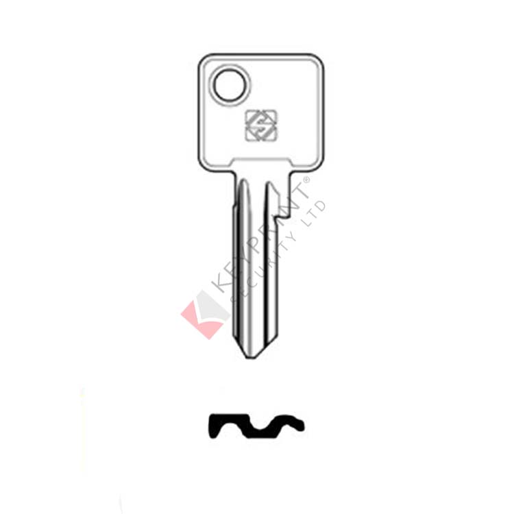 SILCA EUS1 Key Blank To Suit Eurospec