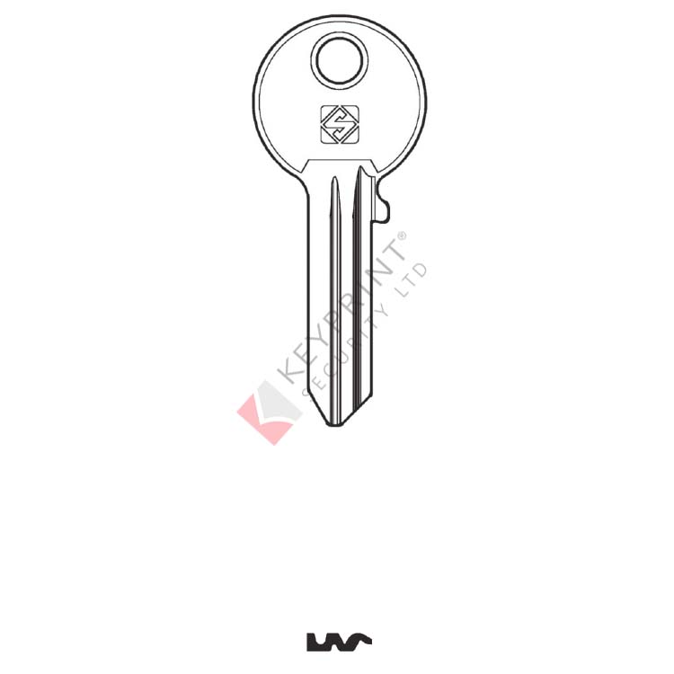 Silca IE27R Cylinder Key Blank for Iseo