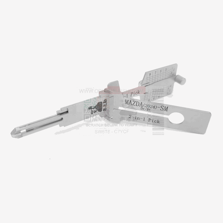MR LI'S ORIGINAL MAZDA 2024 2in1 Pick & Decoder for Mazda with Concealed Door Lock - Anti glare