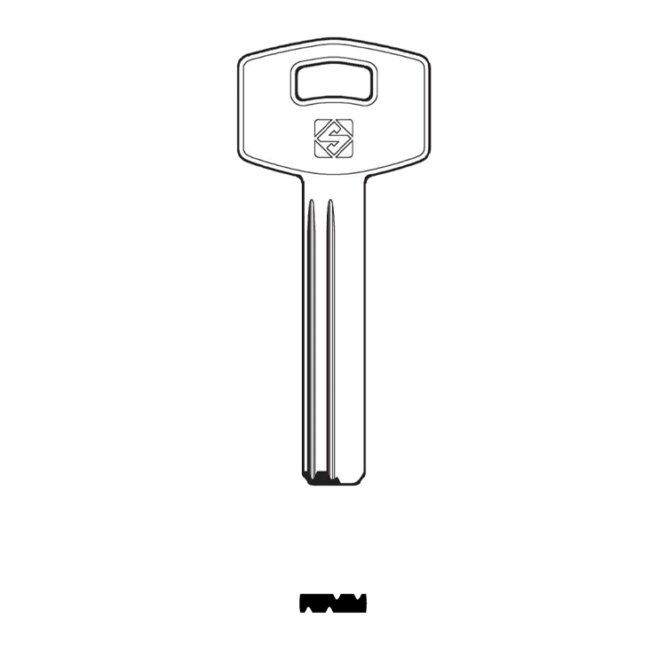 Silca MGN1R Magnum/Yale Dimple Cylinder Key Blank