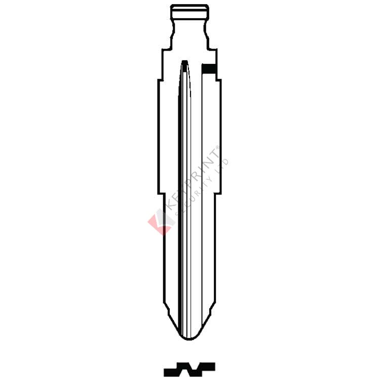 MIT8FH Silca Flip Key Blade