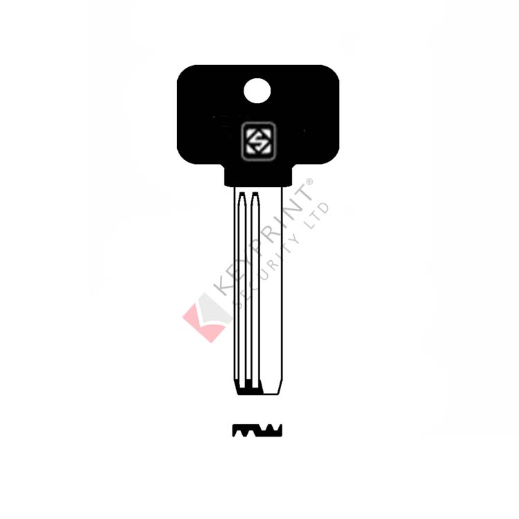 Silca MTK4RP Mul-T-Lock Dimple Key Blank