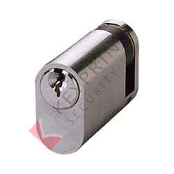 Esla NG Oval Single 45mm Cylinder - Satin Chrome
