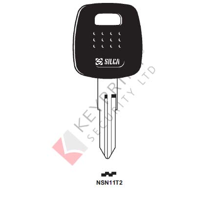NSN11T2 Transponder Key Blank for Nissan (CASE ONLY)