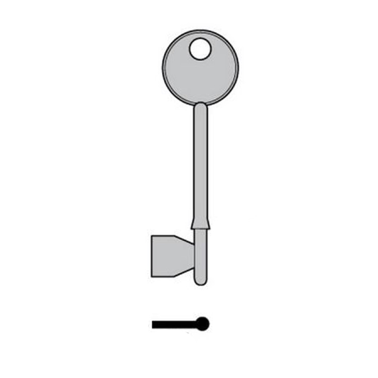 RST 695B Sterling Mortice Brass Key Blank