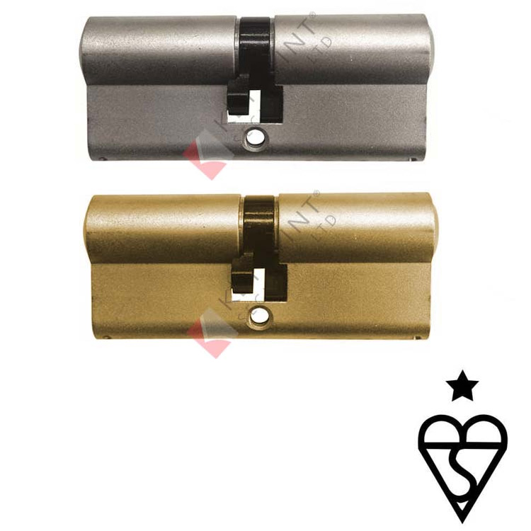 ESLA Technik Pro 1-Star Euro Double 70mm (35/35) Banham Cylinder - Satin Brass