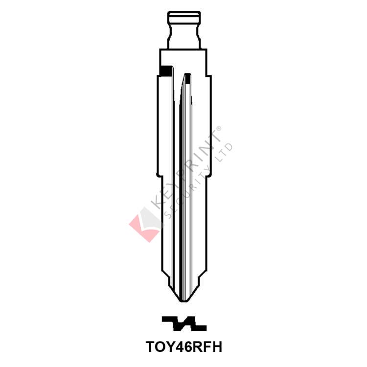TOY46RFH Silca Flip Key Blade