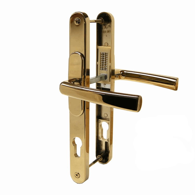 Universal Adjustable Lever Lever Door Handle - Polished Gold