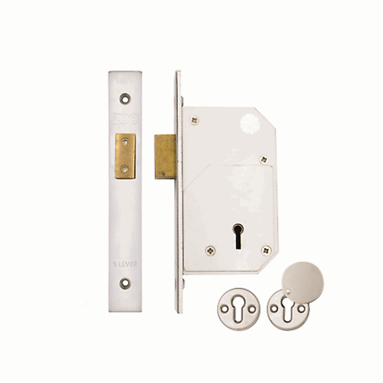 5 Lever CHUBB 3G110 Retro Fit Deadlocks - PVD Brass