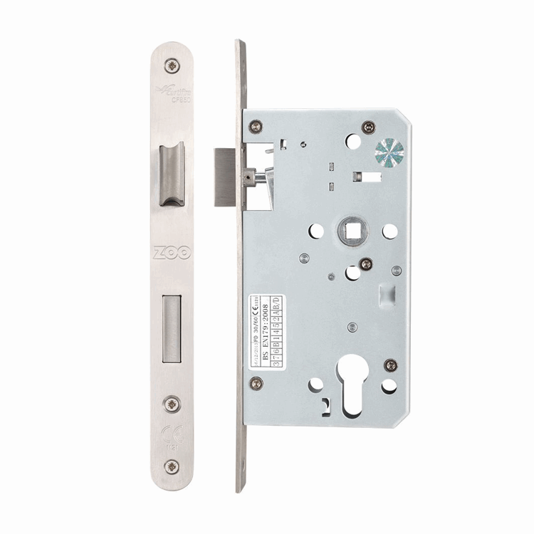 DIN Escape Lock 72MM C/C - Backset 60MM - Radius End