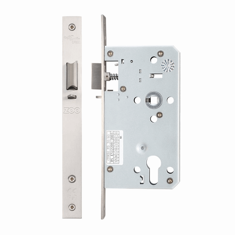 DIN Night Latch 72MM C/C - Backset 60MM - Square End