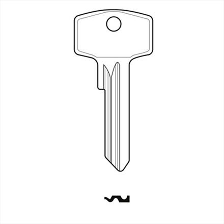 HDROT1 Cylinder Key Blank For GERA/Roto