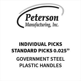 Peterson Bogie 1 - Government Steel Pick 0.025